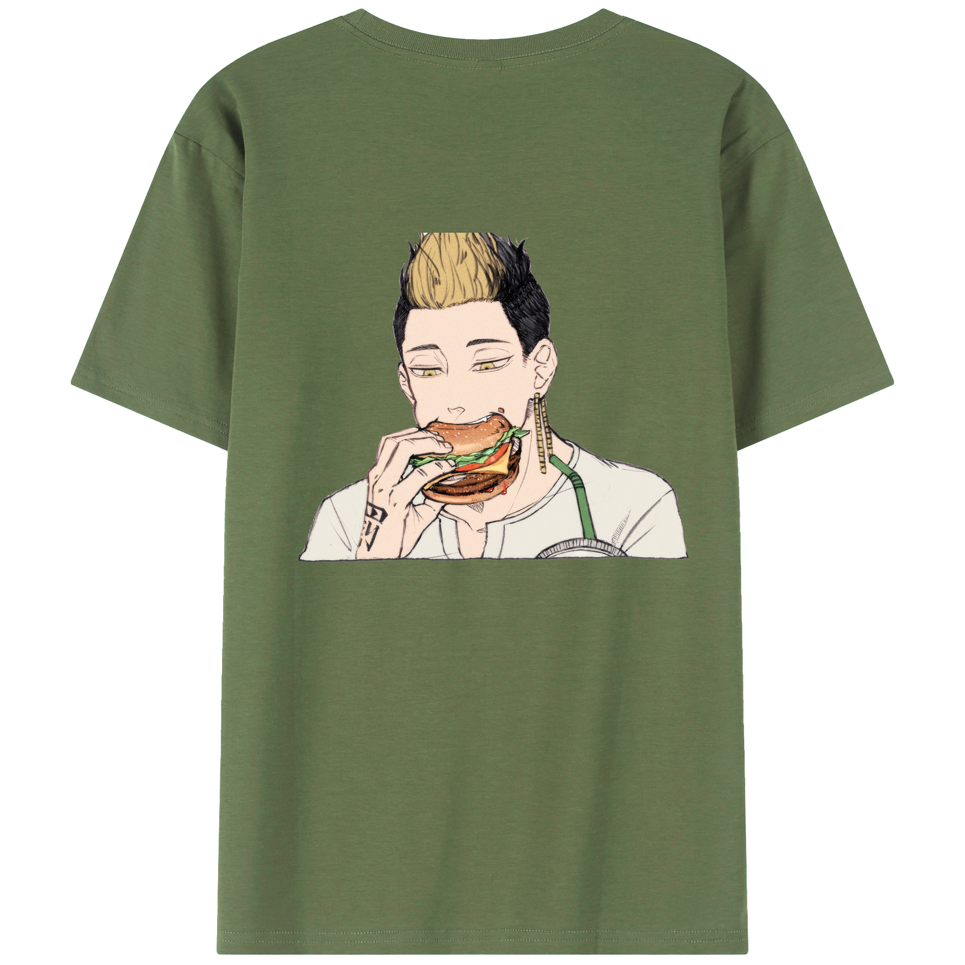 （画像用） 東京リベンジャーズ Tokyo Revengers 綿100％ メンズ半袖Tシャツ（バックプリント） 通気性
